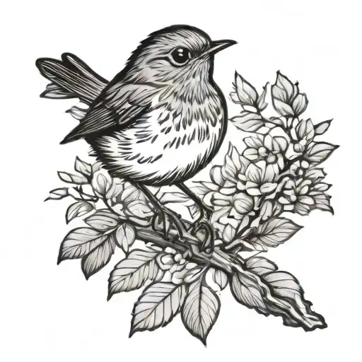 Small Robin On A Branch