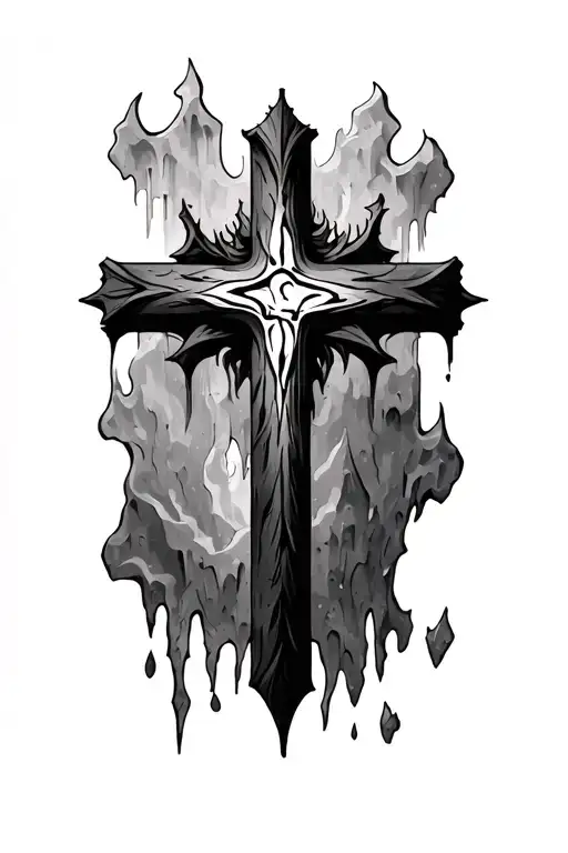 European Cave Art Evolving Into Christian Cross