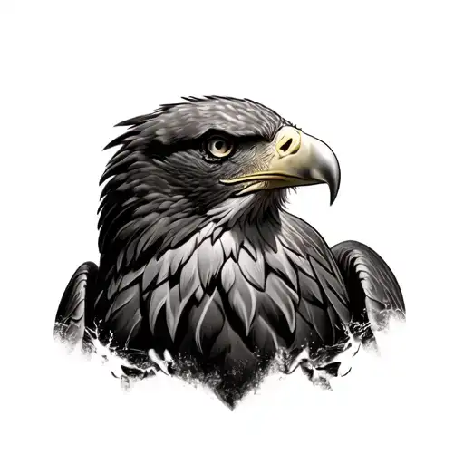 Patriotic Bald Eagle Realistic
