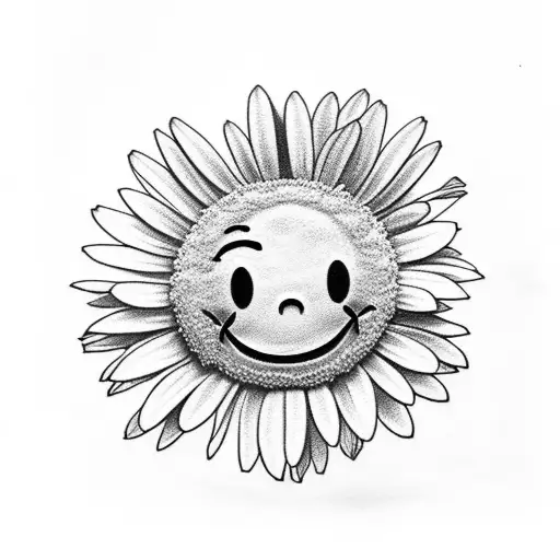 Daisy With Smiley Face