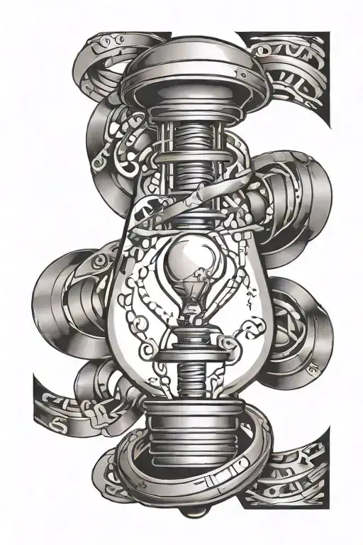 Lightbulb Dna Strand Ufo Fibonacci