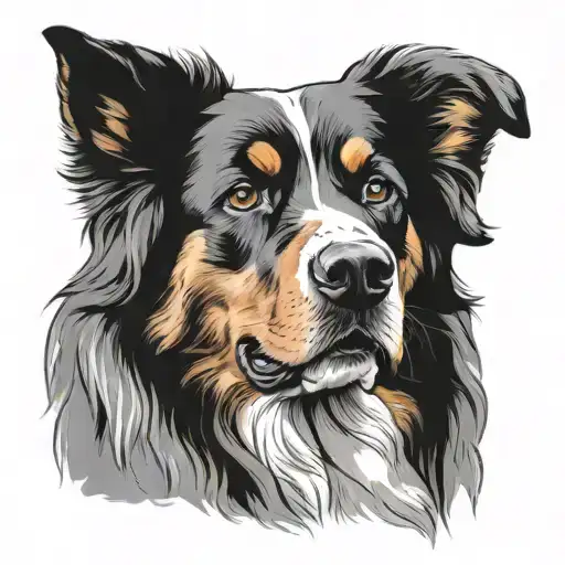 Yorkshire And Bernese Moubtain Dog