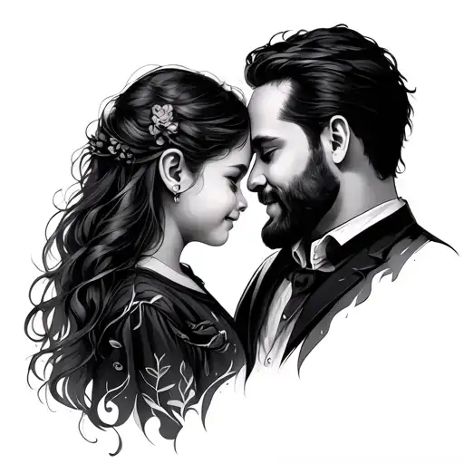 Father And Daughter Love Each Other