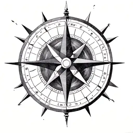 Time Transience Wind Rose Chess Geometric Style