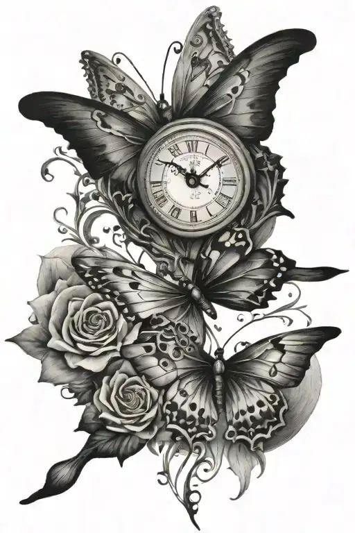 Butterfly Clock