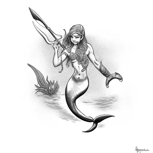 Mermaid With Trident