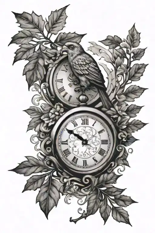 Oak And Clock