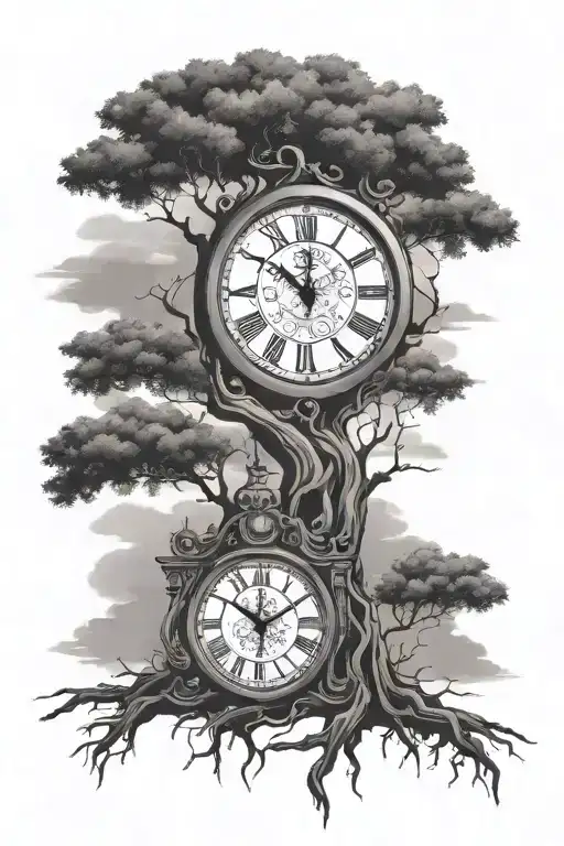 A Tree And A Clock