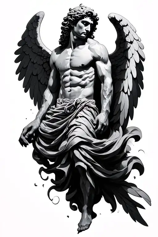 Selfmade Man Sculpture Dynamic Angel