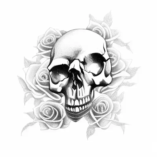 Skull And Roses