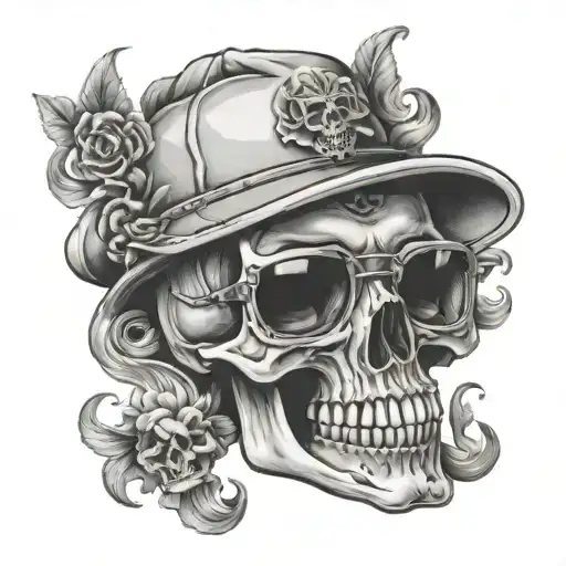 Memento Mori Skull Smoke Sunglasses