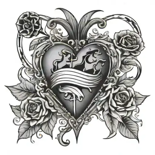 Broken Heart And Forbidden And Death Tarot Card