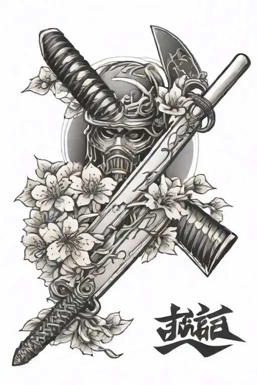 Sakura Blossom With A Katana
