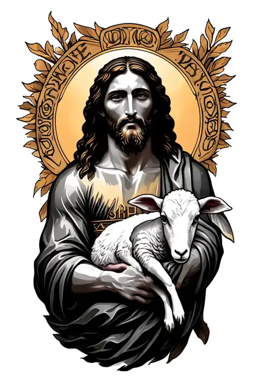 Jesus Christ With Lamb