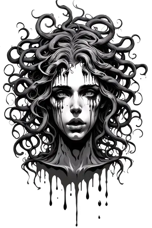 Medusa Crying Blood Tears