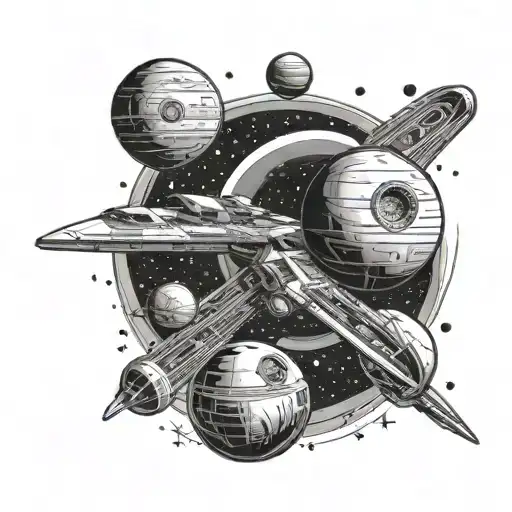 Star Wars In Space Flies Past Planets And