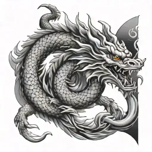 Japanese Dragon Flying