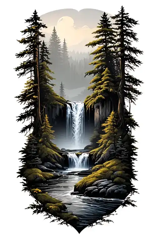 Waterfall Animal Forest