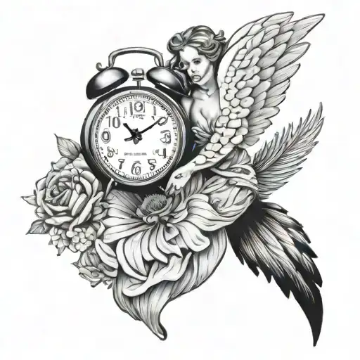 Stillbirth Biological Clock With Angel Flying