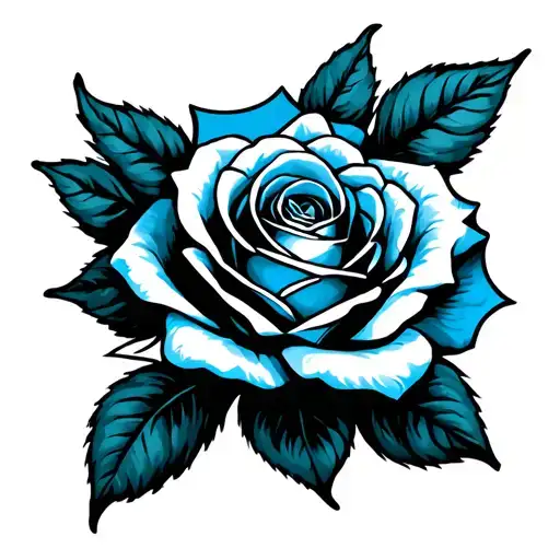 Dum Spiro Spero With Rose Blue