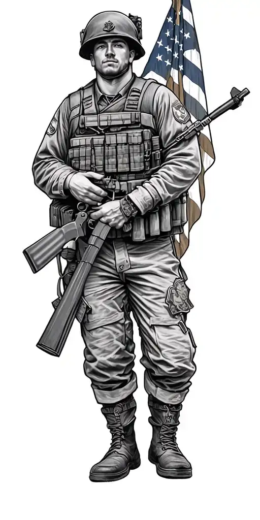 Soldier Memorial Piece