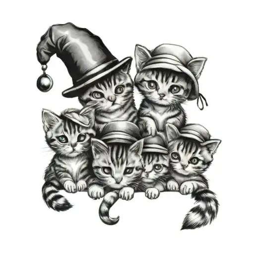 9 Cute Little Kittens In Funny Hats