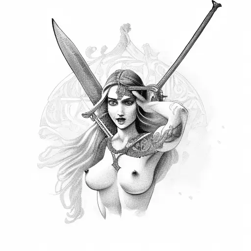 Aphrodite With Sword