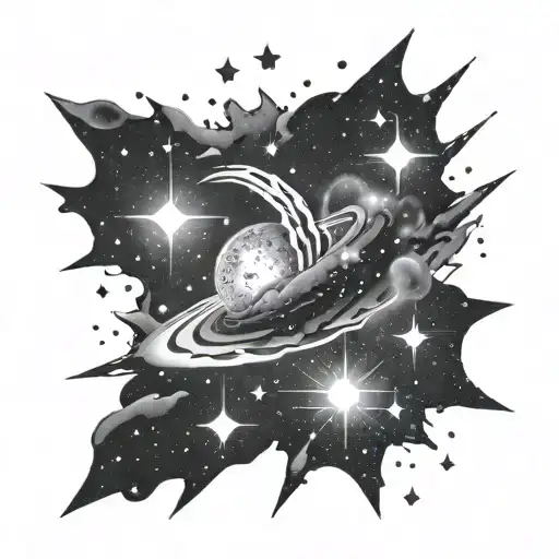 Galaxy Filled With Stars