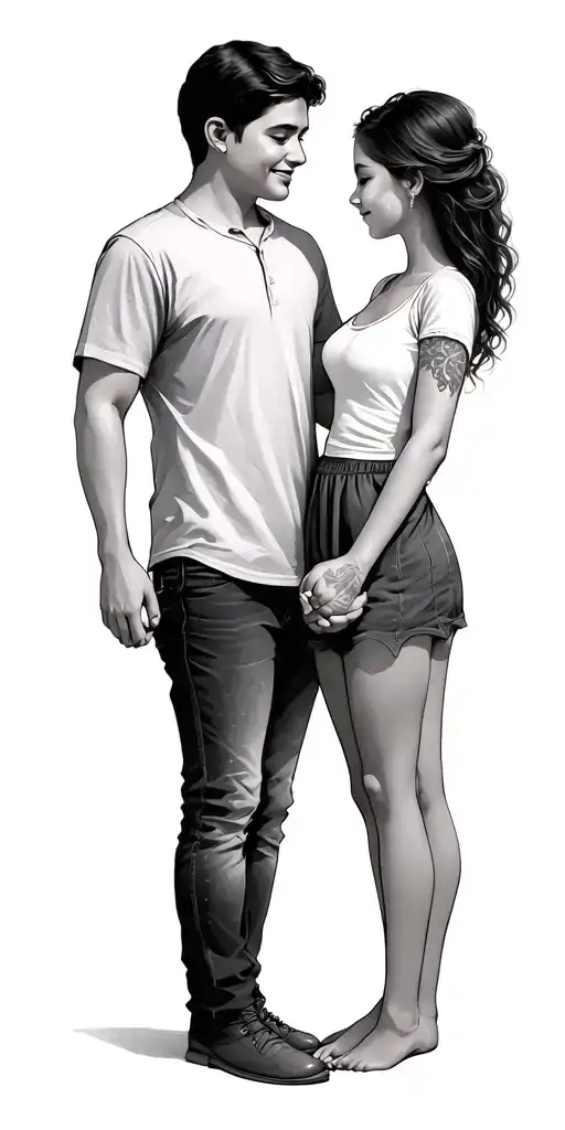 Father Daughter Holding Hands