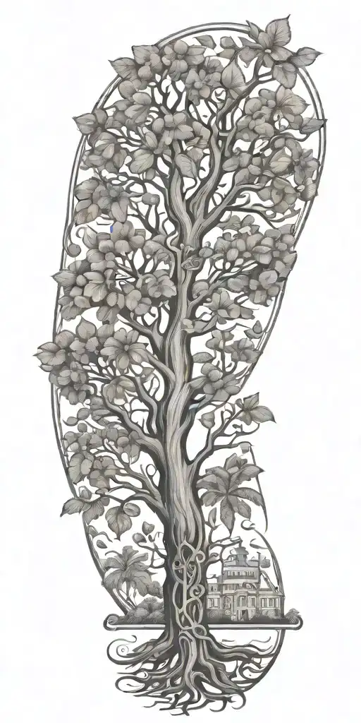 Puerto Rico Inspired Family Tree