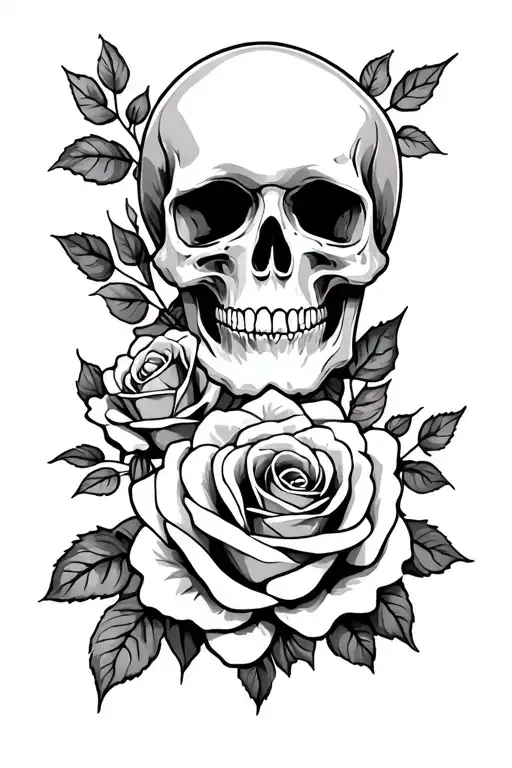 Skull And Roses