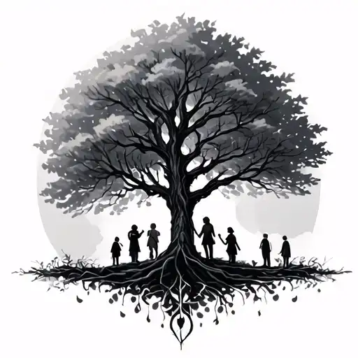 Family Tree Branches For 7 People