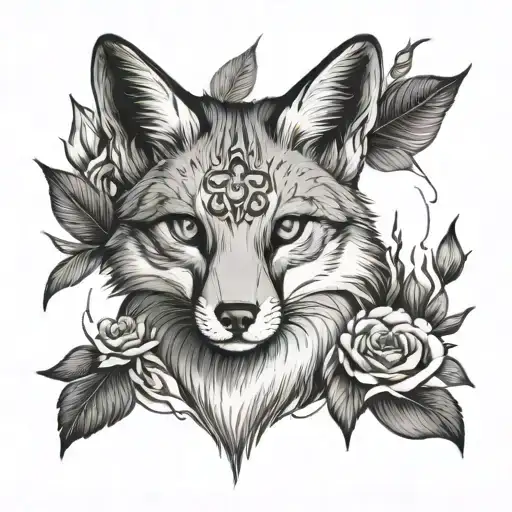 Fox Print Cat Print Surrounded