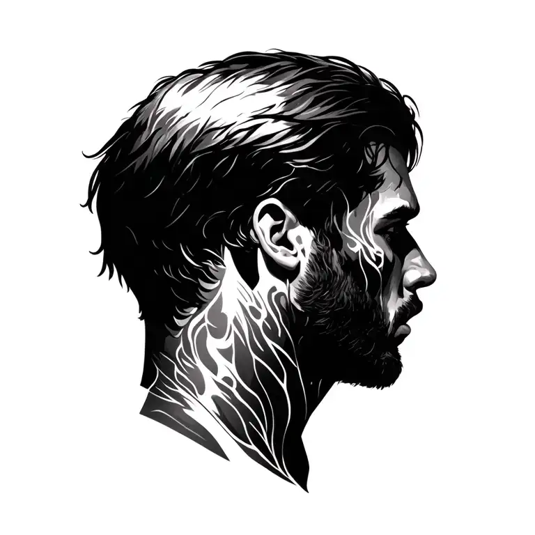 Male Hiding Emotions Representing Mental