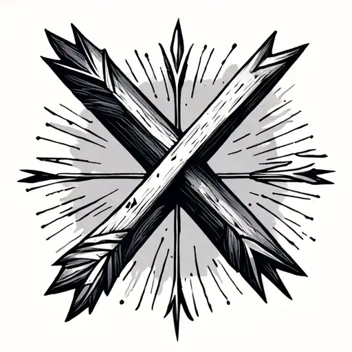 Boho Arrow With Roman Numerals