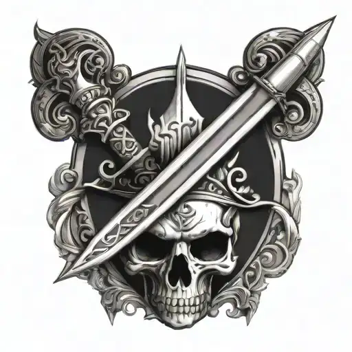 Heeart And Dagger Piercing