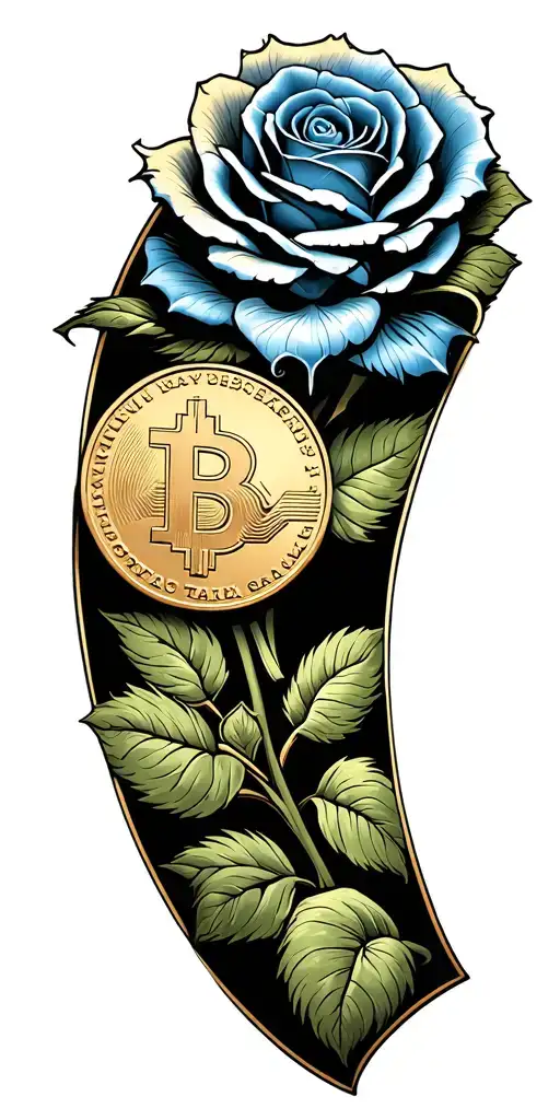 A Line Cutting Right Through A Flipping Coin Inspired By Kaiser's Blue Rose