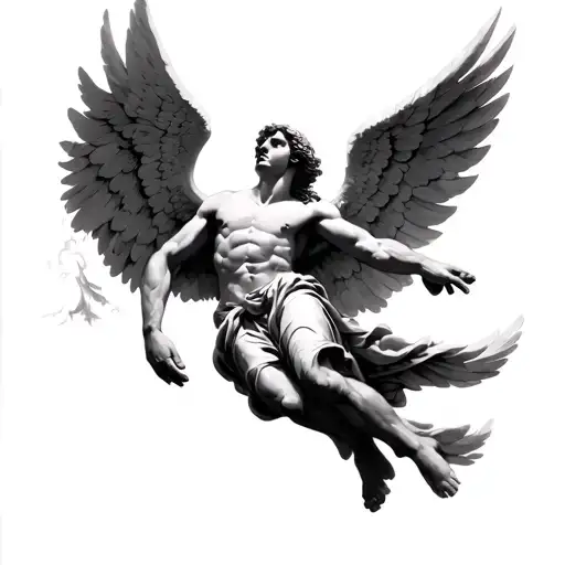 Angel Falling Icarus Falling From The Sky