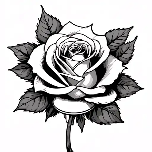 Dainty Rose Coming Out Of Beer Can