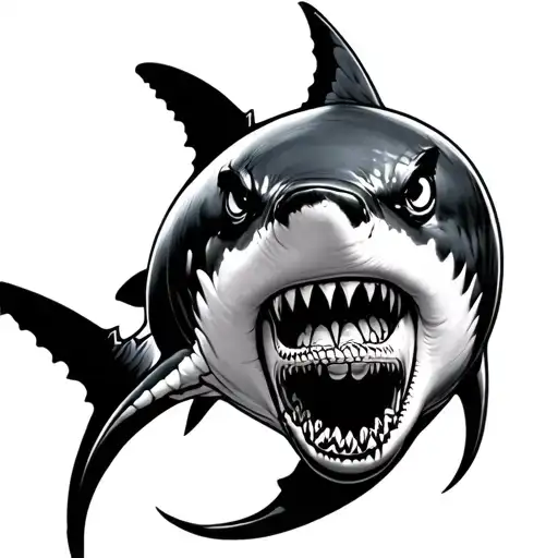 Tribal Of A White Shark