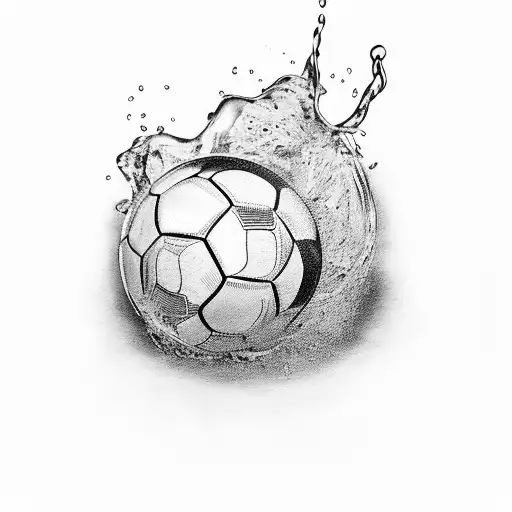 Alcoholic Beverage Pouring Out Of A Football