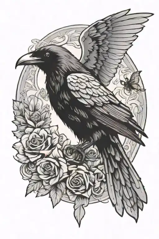 Raven And Bees Wu Tang Clan Logo Combined