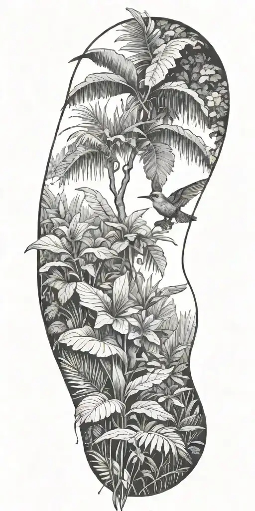 Rain Forest Landscape Inspired Featuring Coqui