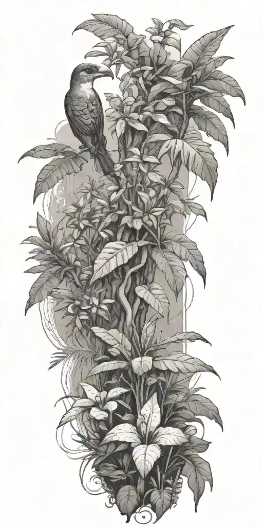 Puerto Rican Rain Forest Landscape Inspired Featuring Coqui