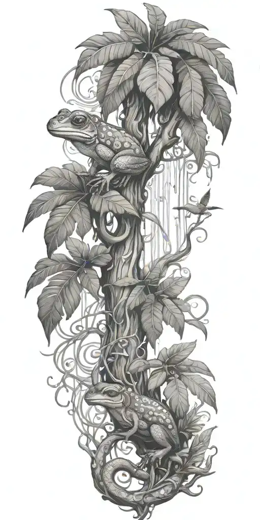 Puerto Rican Rain Forest Tree Inspired Featuring Coqui