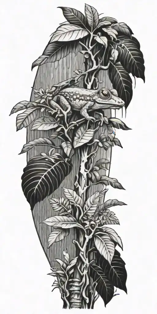 Puerto Rican Rain Forest Tree Inspired Featuring Coqui