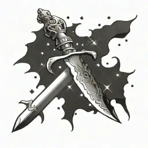 Y2k Sword Small Sparkles