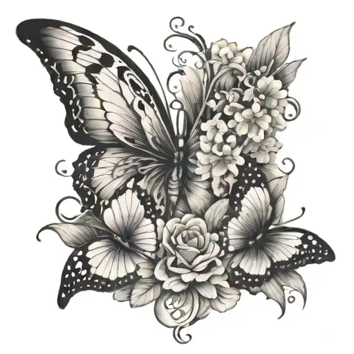 Island Design Butterflies Angel Wing