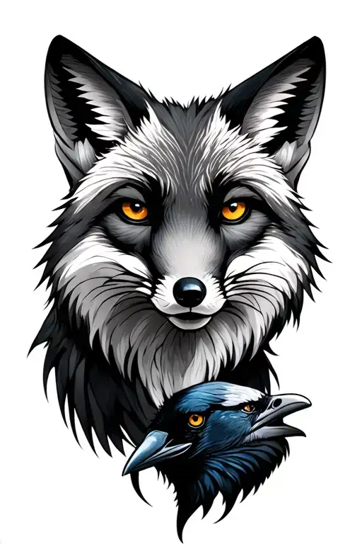 Fox And Raven