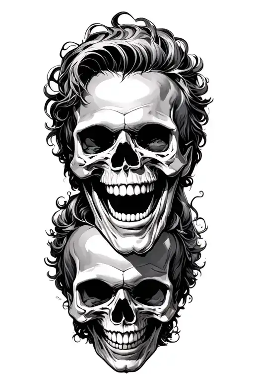 Rich Man Laughing On Skulls